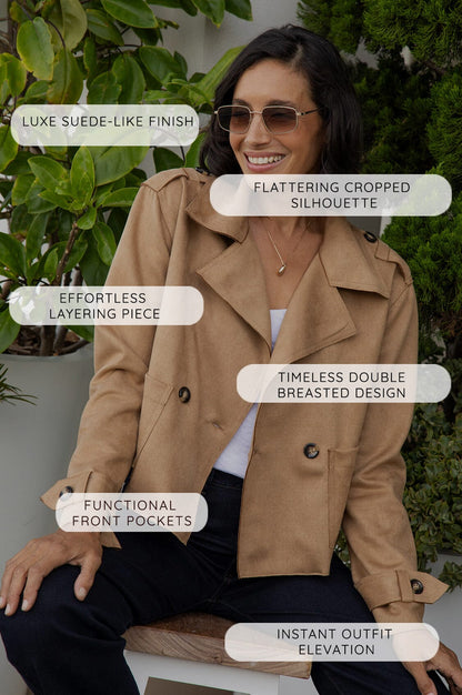 Piper Jacket Ivory With Pocket- Pre Order