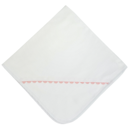 Pique Baby Blanket with Ric Rac