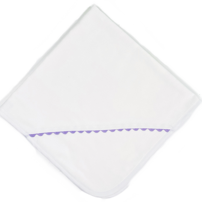 Pique Baby Blanket with Ric Rac