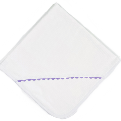 Pique Baby Blanket with Ric Rac