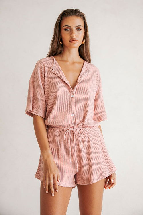 SAMPLE-Juniper Playsuit - Clay