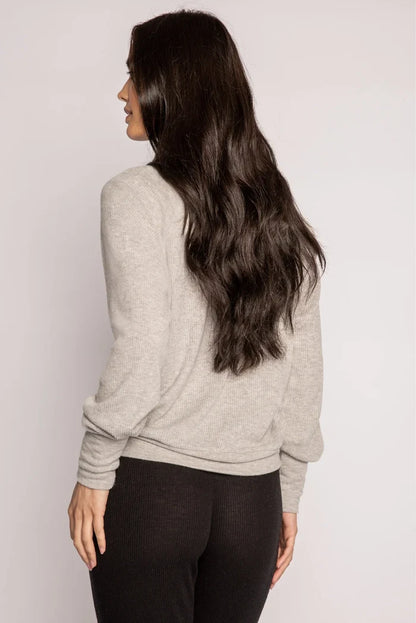 Textured Essentials Long Sleeve Top Sleepwear P.J. Salvage