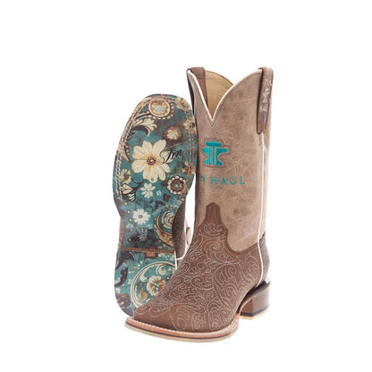 Tin Haul Women's Scrollwork Western Boot