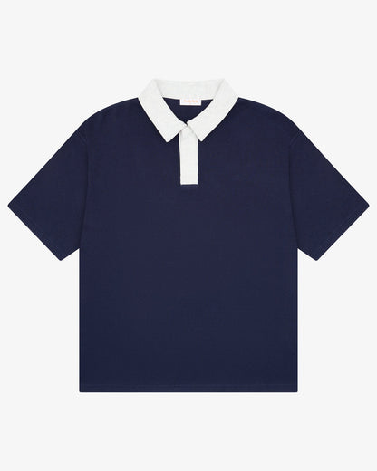 Waffle Polo - Navy