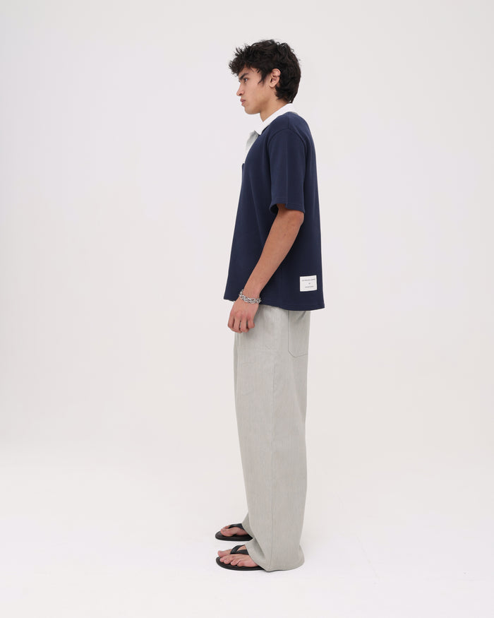 Waffle Polo - Navy
