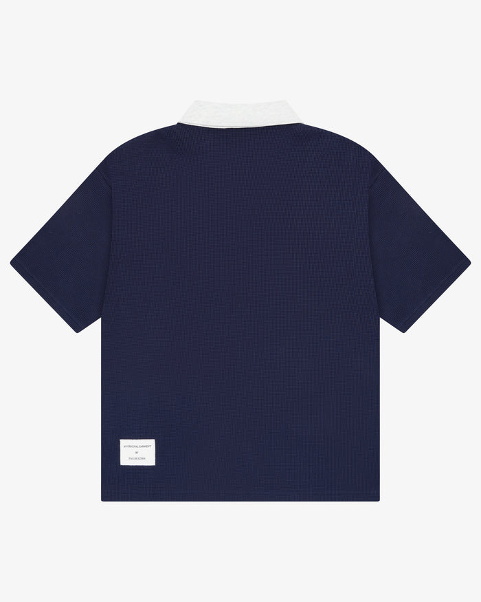 Waffle Polo - Navy