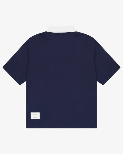 Waffle Polo - Navy